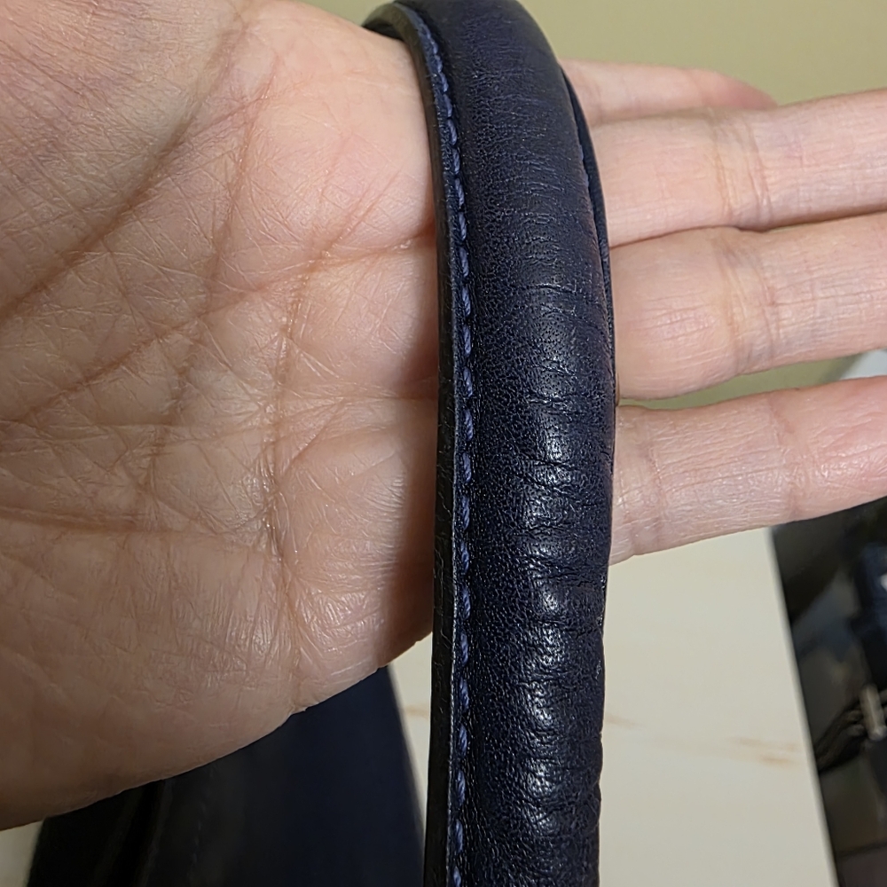 Longchamp | Indigo Leather 3D Hobo Bag - Picture 8 of 16